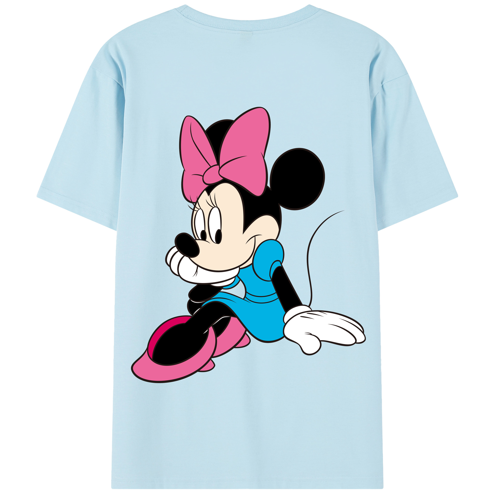 （画像用） ミッキーマウス Mickey Mouse 綿100％半袖Tシャツ（背面プリント）